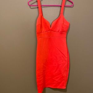 Red cocktail dress